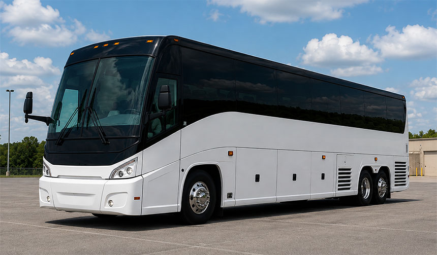 56-passenger charter bus available in Wellington, FL